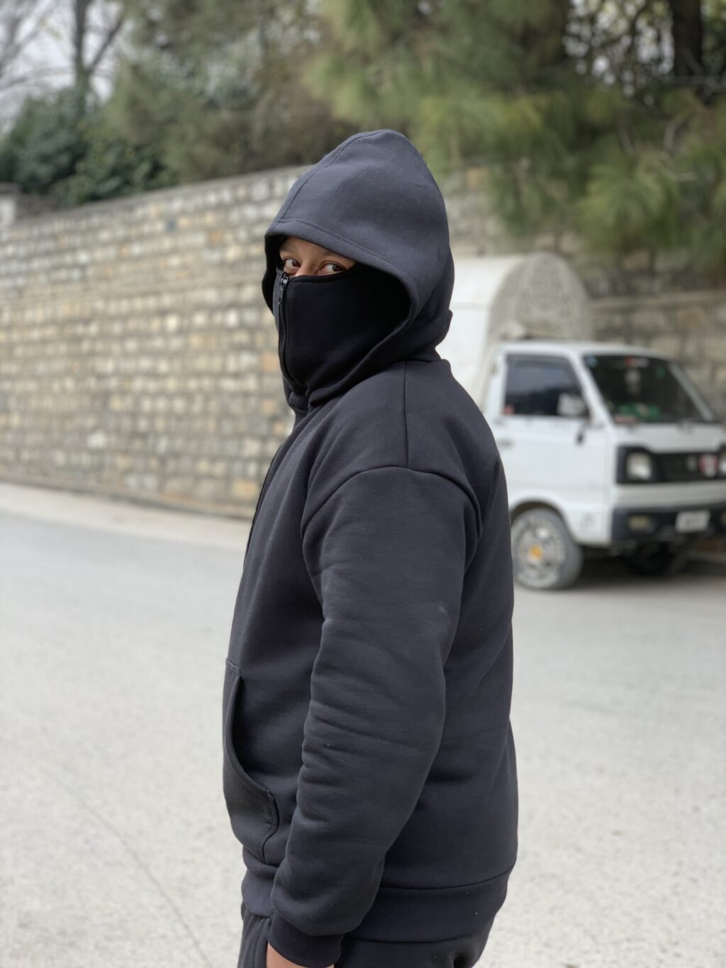 Balaclava hoodie Premium fleece hoodies - balaclava hoodie in pakistan