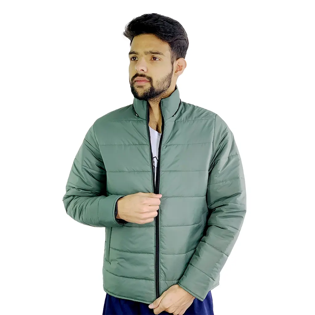 Drop shoulder t shirt Water-repellent bubble fabric puffer jacket - lightweight & packable