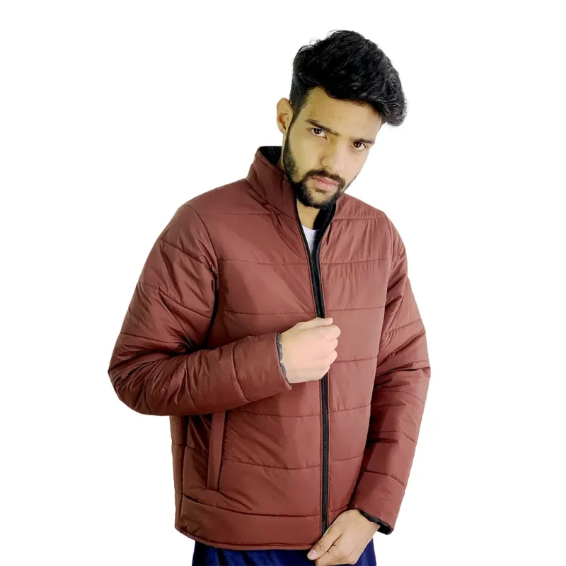 Drop shoulder t shirt Stay warm & dry puffer jacket with multiple pockets- lightweight & packable