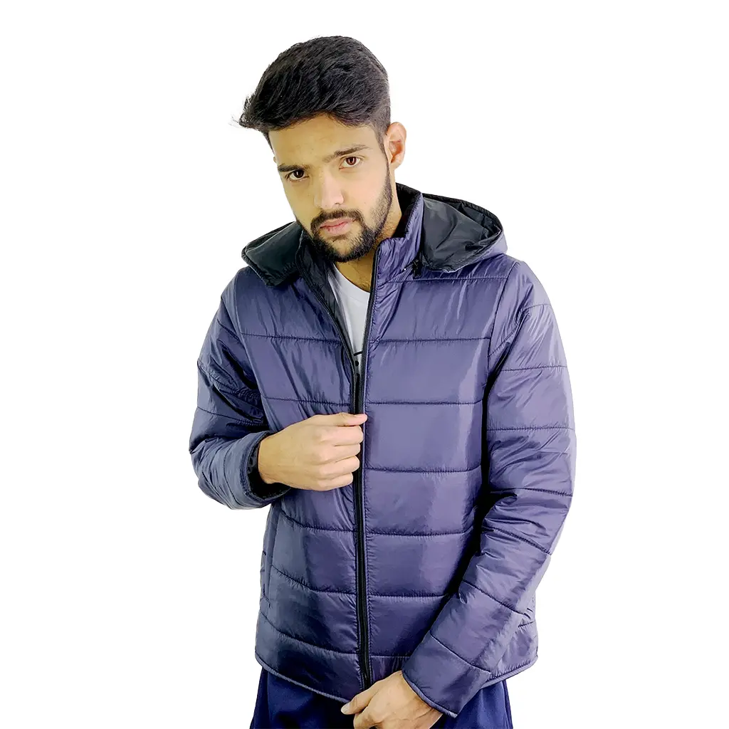 Drop shoulder t shirt Ultra-light bubble fabric puffer jacket - water-resistant & warm