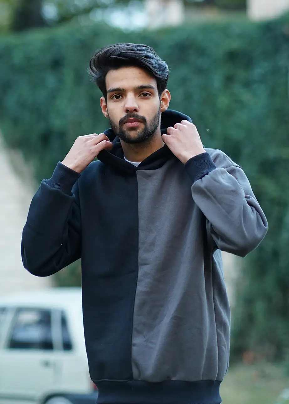 Oversize hoodie Fleece hoodie with unique panel designs -premium hoodies collection