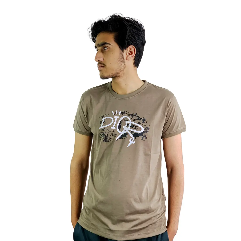 Oversize drop shoulder t shirt Cotton jersey plain t-shirt - regular fit