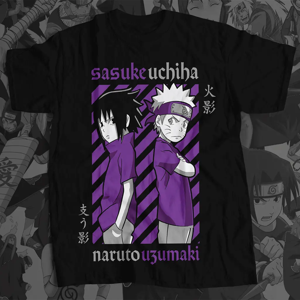 Oversize t shirt Naruto & sasuke uchiha t-shirts