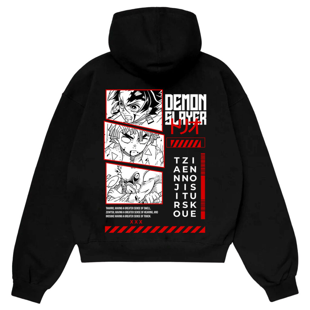 Demon-slayer-anime-hoodie-pakistan Hz designs demon slayer anime hoodie pakistan – oversize drop shoulder streetwear in 380 gsm fleece