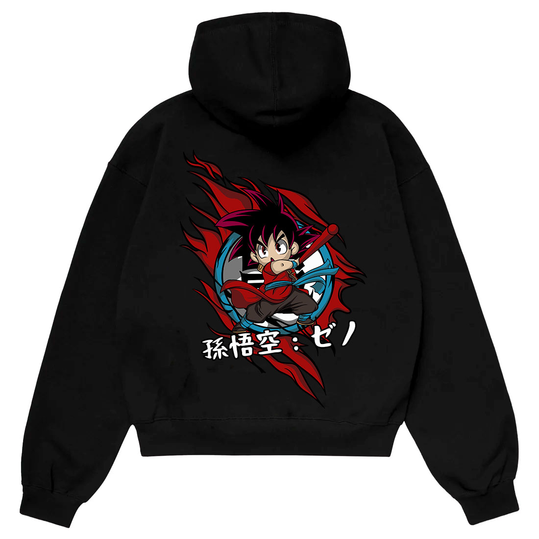Kid goku xeno hoodie pakistan – hz designs anime oversize hoodie