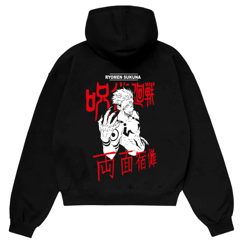 Ryomen-sukuna-anime-hoodie-pakistan Hz designs ryomen sukuna anime hoodie pakistan – oversize drop shoulder streetwear in 380 gsm fleece