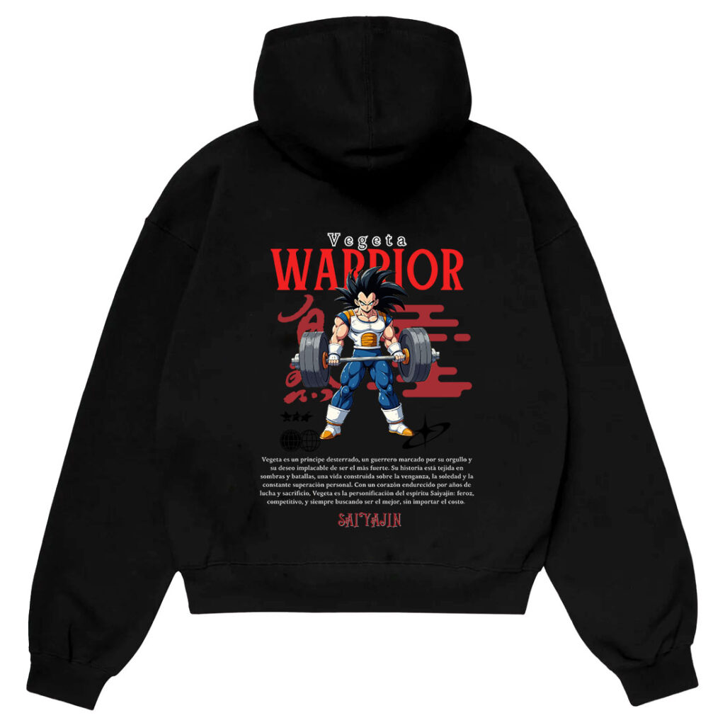 Warrior-vegeta-anime-hoodie-pakistan Hz designs warrior vegeta anime hoodie pakistan – oversize drop shoulder streetwear in 380 gsm fleece