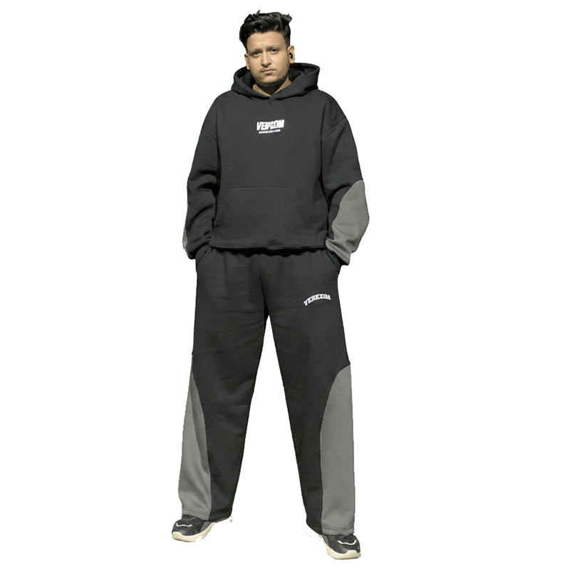 Website-16 Hz design x vedcom black & grey pannel tracksuit