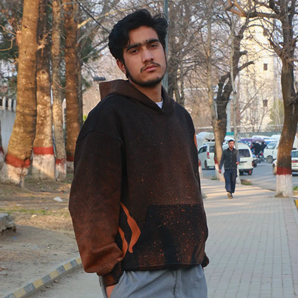 5 Stancy burnt effect hoodie