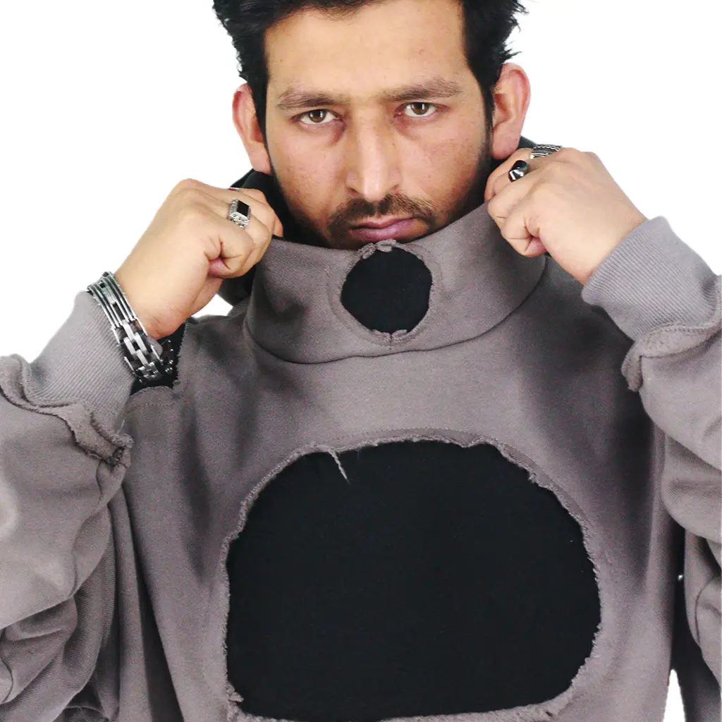 Crop top hoodie Armor oversized hoodie