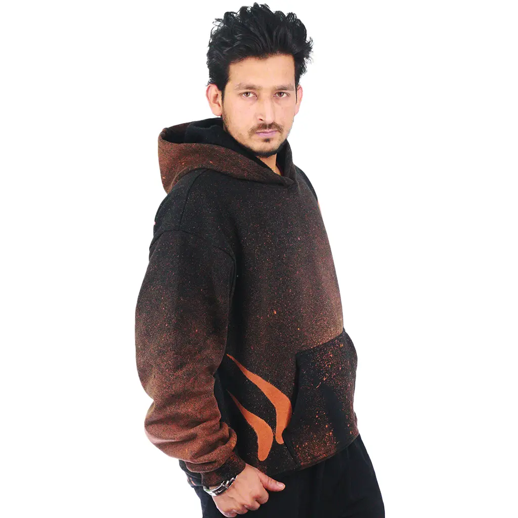 Oversize baggy hoodie Stancy burnt effect hoodie