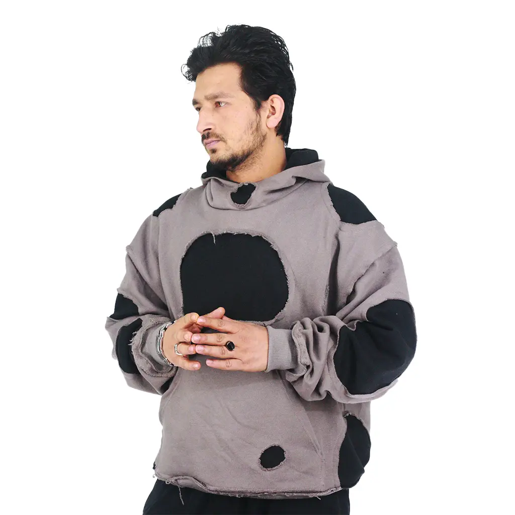 Oversized hoodie disstressed Armor oversized hoodie