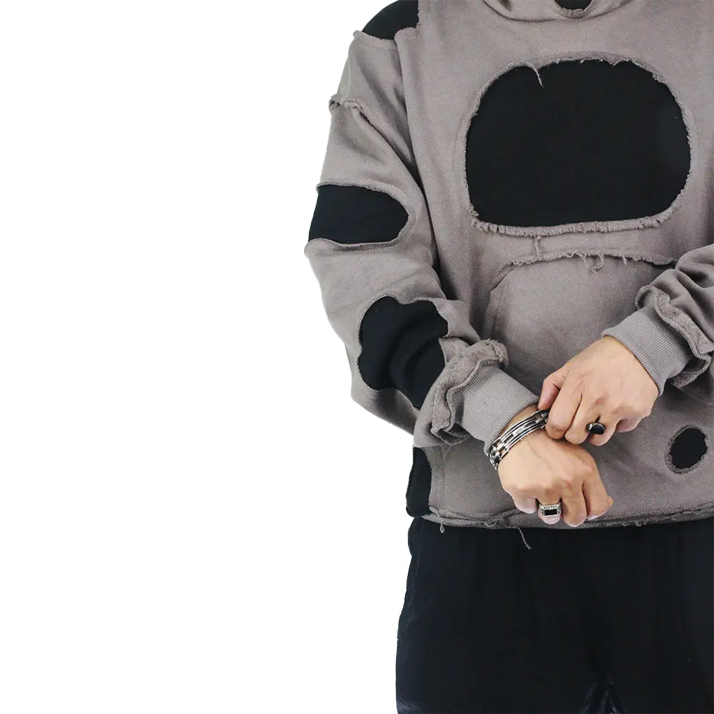 Oversized hoodie gray Armor oversized hoodie